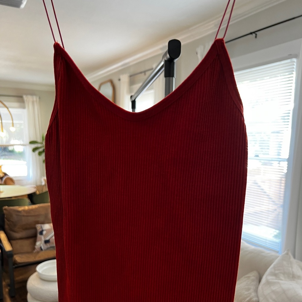 Urban Outfitters ribbed rust red body suit